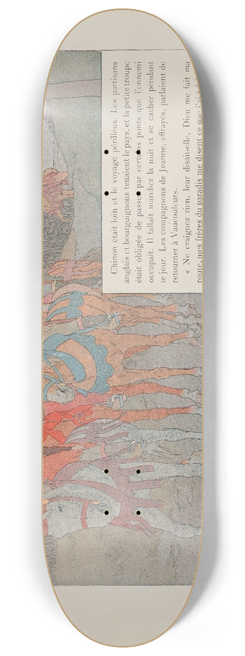 Louis Maurice Boutet de Monvel - Jeanne dArc Pl.07 8.25 inch art skate deck