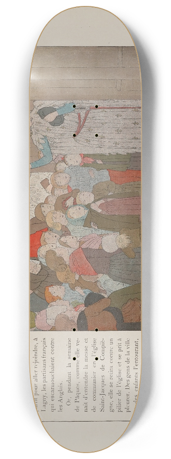 Louis Maurice Boutet de Monvel - Jeanne dArc Pl.32 8.25 inch art skate deck