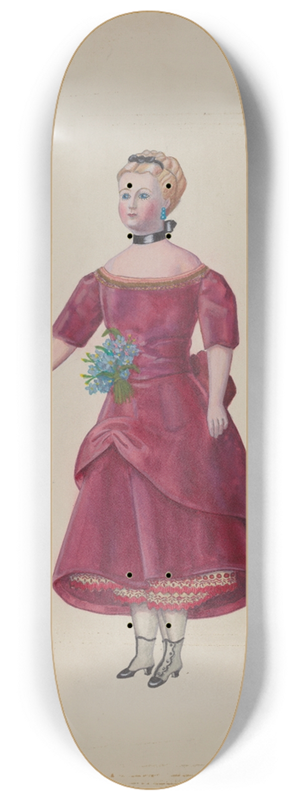 Anne Colman - Doll Cornelia 8.25 inch art skate deck