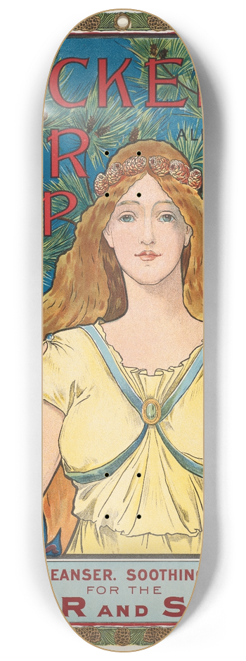 Louis Rhead - Packers tar soap 8.25 inch art skate deck