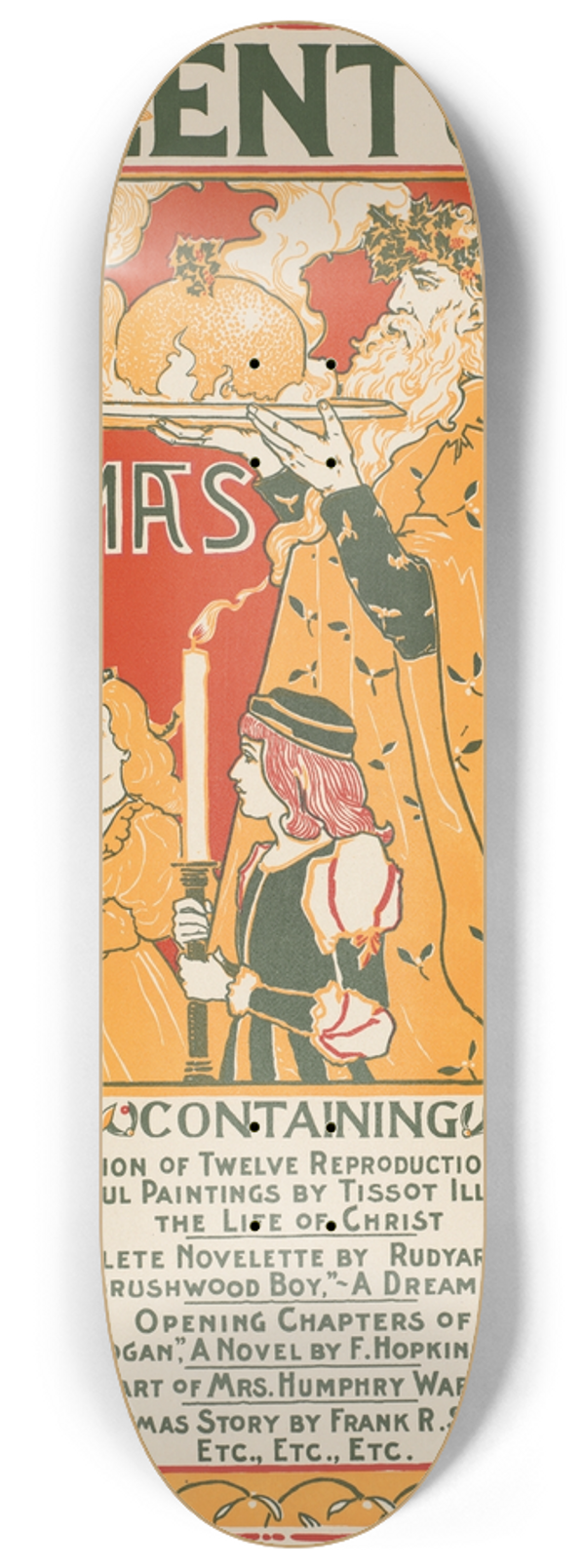 Louis Rhead - The century for Xmas 8.25 inch art skate deck