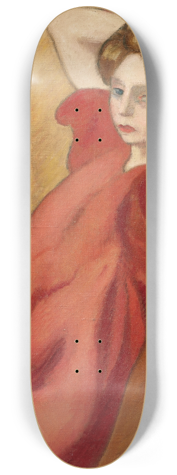 Louis Valtat - Portrait de Mme Valtat les mains derrire la tte 8.25 inch art skate deck