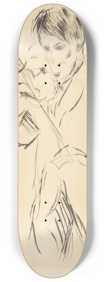 Lovis Corinth - Andreas Weissgaerber-II (Bildnis Andreas Weissgaerber) 8.25 inch art skate deck