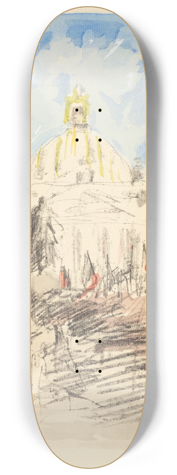 Lovis Corinth - Bismarckfeier 8.25 inch art skate deck
