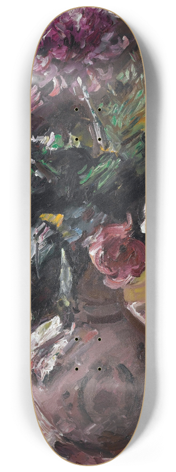 Lovis Corinth - Chrysanthemen Und Rosen Im Krug (Chrysanthemums And Roses In A Pitcher) 8.25 inch art skate deck
