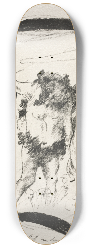 Lovis Corinth - Das ABC:  Letter B 8.25 inch art skate deck