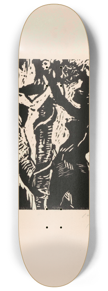 Lovis Corinth - Der Sndenfall 8.25 inch art skate deck