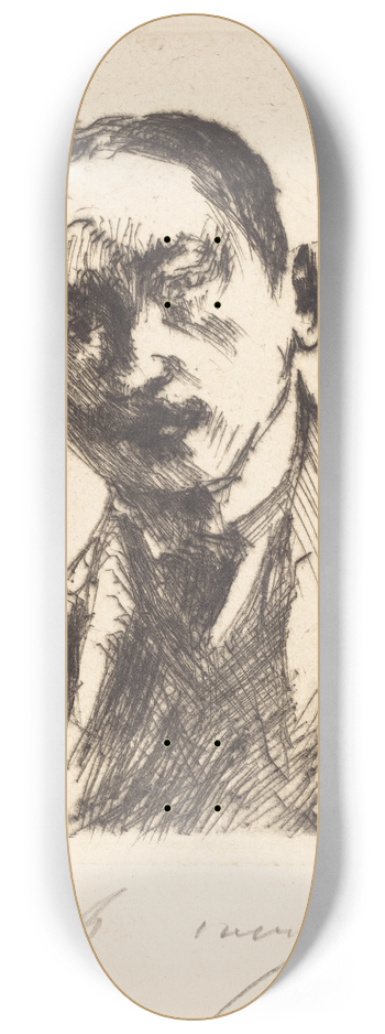 Lovis Corinth - Karl Schwarz (Bildnis K.S.) 8.25 inch art skate deck