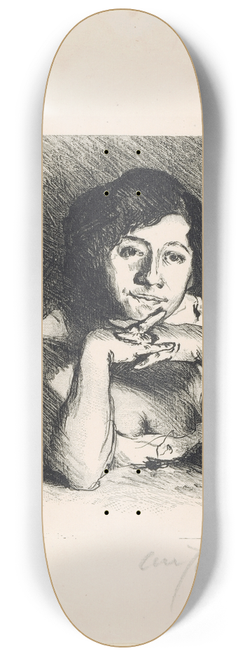 Lovis Corinth - Portrait of a woman 8.25 inch art skate deck