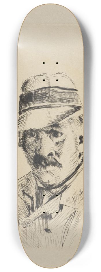 Lovis Corinth - Selbstbildnis im Strohhut 8.25 inch art skate deck