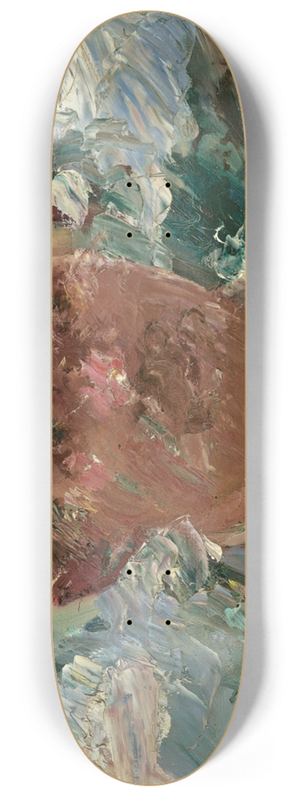 Lovis Corinth - Self-portrait at Walchensee 8.25 inch art skate deck