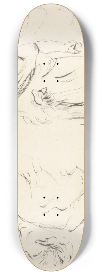 Lovis Corinth - The Banquet of Trimalchio  pl.XI 8.25 inch art skate deck