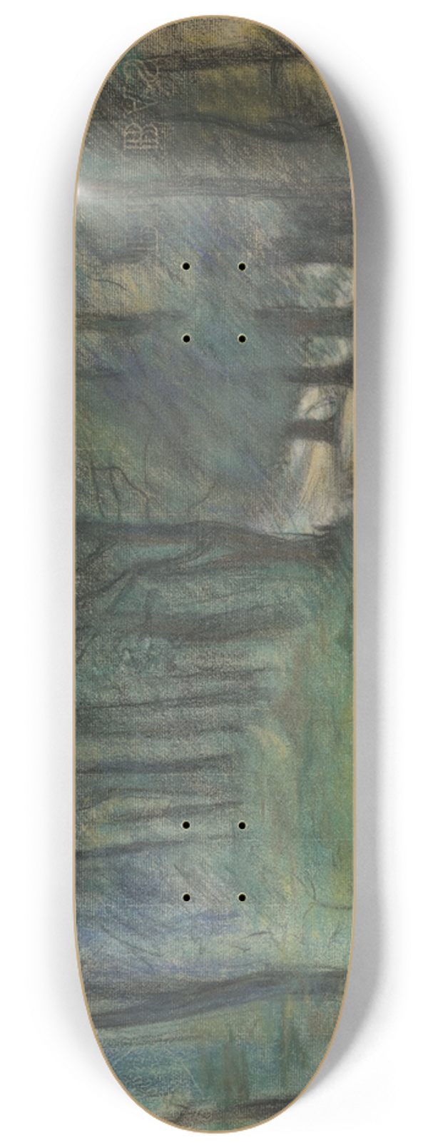 Lovis Corinth - Woodland Path 8.25 inch art skate deck