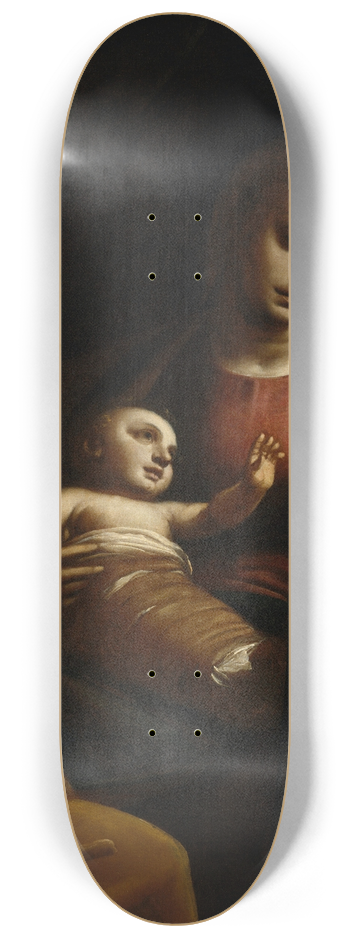 Luca Cambiaso - Holy Family with St John the Baptist 8.25 inch art skate deck