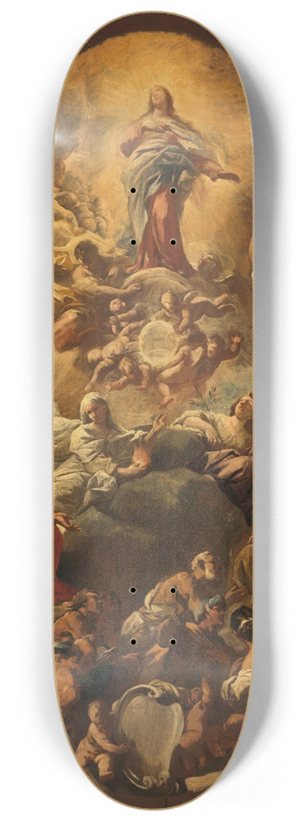 Luca Giordano - The Assumption Of The Virgin 8.25 inch art skate deck