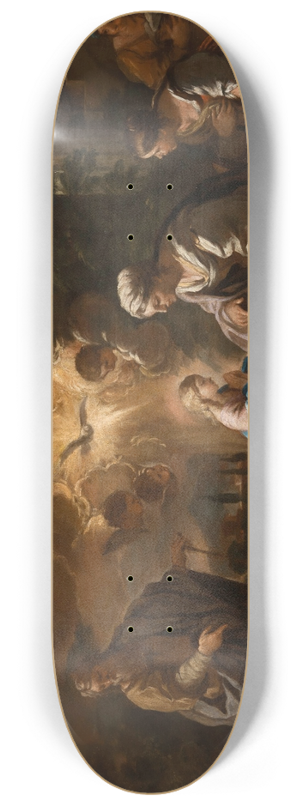 Luca Giordano - The Education of the Virgin 8.25 inch art skate deck