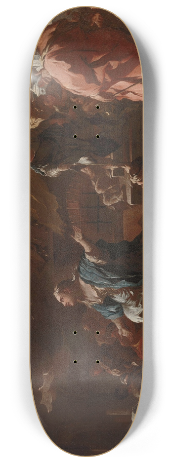 Luca Giordano - The Vision of Saint Mary of Egypt 8.25 inch art skate deck