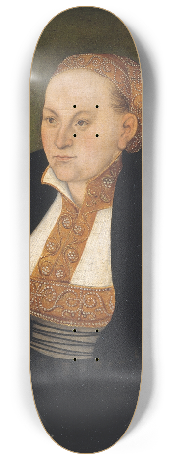 Lucas Cranach the Elder - Portrait of a Lady 8.25 inch art skate deck
