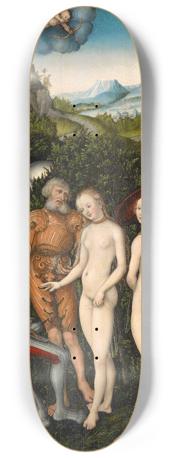Lucas Cranach the Elder - The Judgement of Paris 8.25 inch art skate deck