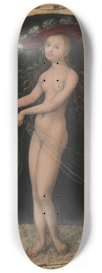 Lucas Cranach the Elder - Venus and Cupid 8.25 inch art skate deck