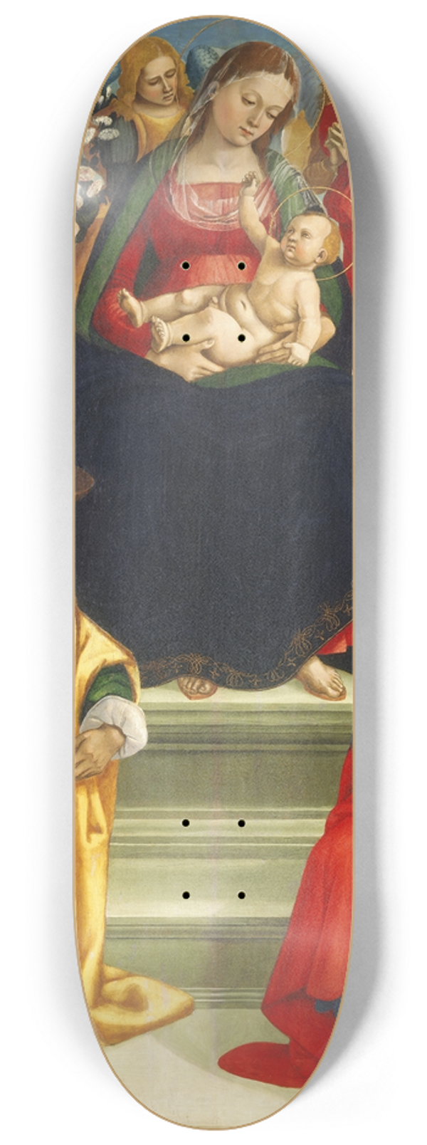Luca Signorelli - Madonna and Child with Saints and Angels 8.25 inch art skate deck