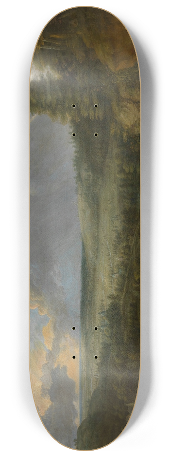 Lucas van Uden - Landscape with a Rainbow 8.25 inch art skate deck