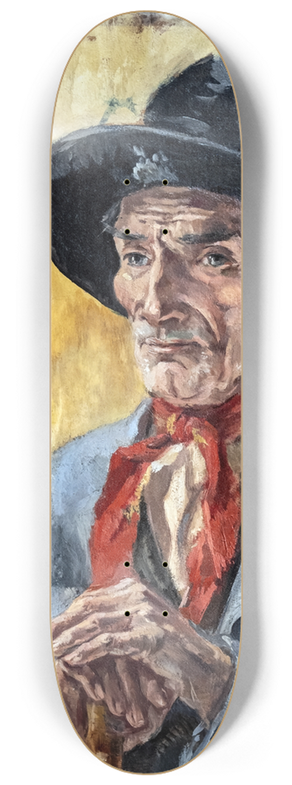 Luce Boyals - Portrait of an inhabitant of Rabastens 8.25 inch art skate deck