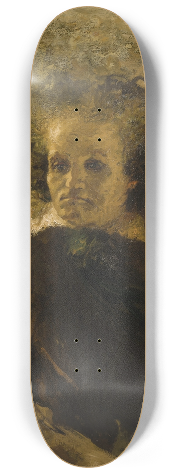 Lucien Lvy-Dhurmer - Beethovenholding a quill 8.25 inch art skate deck