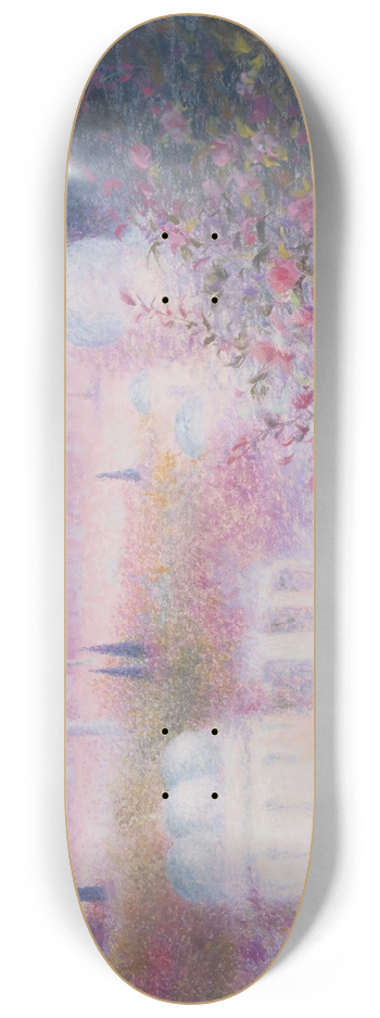 Lucien Lvy-Dhurmer - Les Roses dIspahan 8.25 inch art skate deck