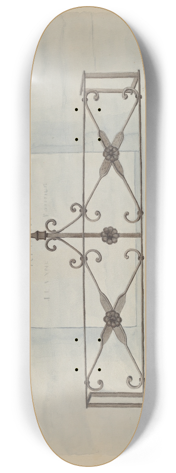 Lucien Verbeke - Iron Railing 8.25 inch art skate deck