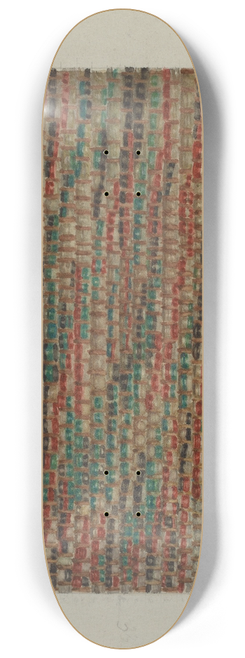 Lucille Chabot - Shaker Rug Strips 8.25 inch art skate deck