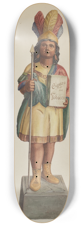 Lucille Lacoursiere - Cigar Store Indian 8.25 inch art skate deck