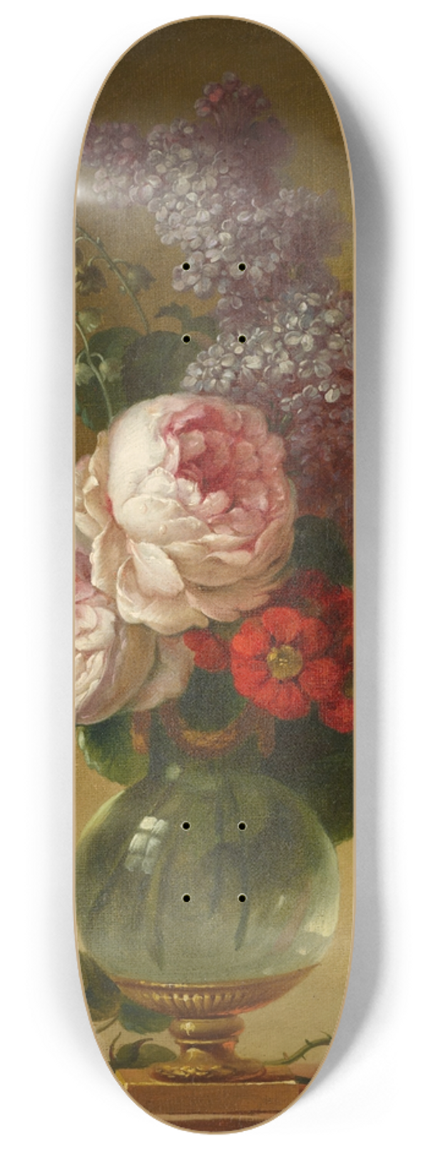 Anne Vallayer-Coster - Floral Still Life 8.25 inch art skate deck