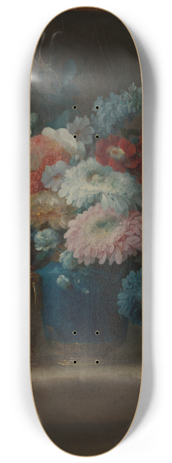 Anne Vallayer-Coster - Vase of Flowers and Conch Shell 8.25 inch art skate deck