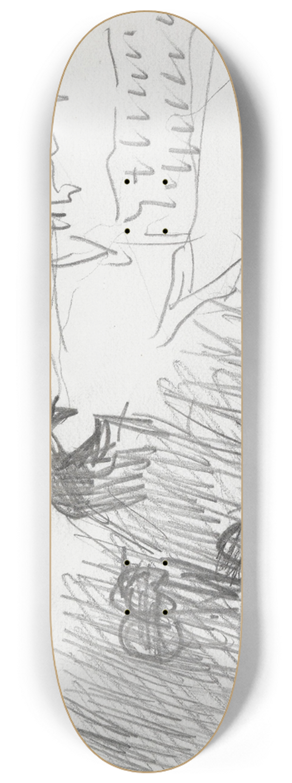 Ludvig Karsten - Landskap med figurer 8.25 inch art skate deck