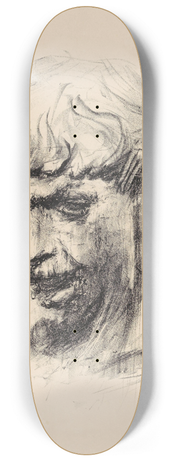 Ludvig Karsten - Selvportrett. Etter byste av Kai Nielsen 8.25 inch art skate deck