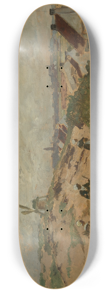 Ludwig Dill - Hollndische Dnenlandschaft 8.25 inch art skate deck