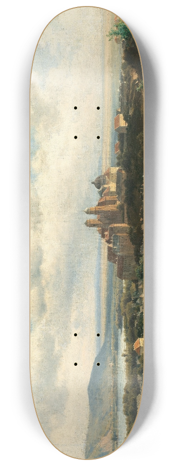 Ludwig Halauska - A View of Klosterneuburg Monastery 8.25 inch art skate deck