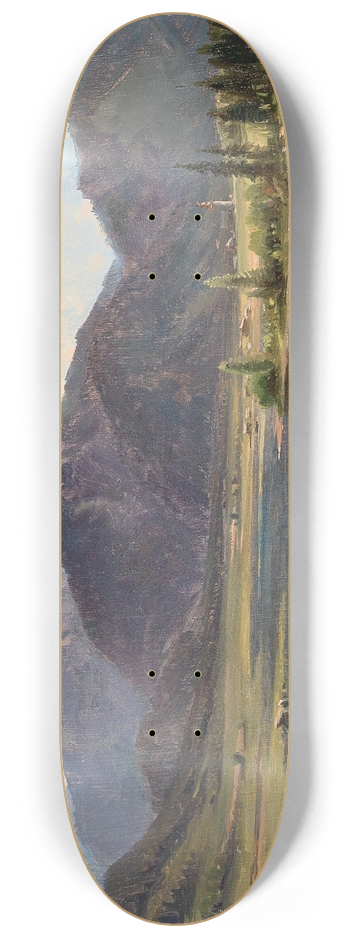 Ludwig Halauska - The Plansee in Tyrol 8.25 inch art skate deck