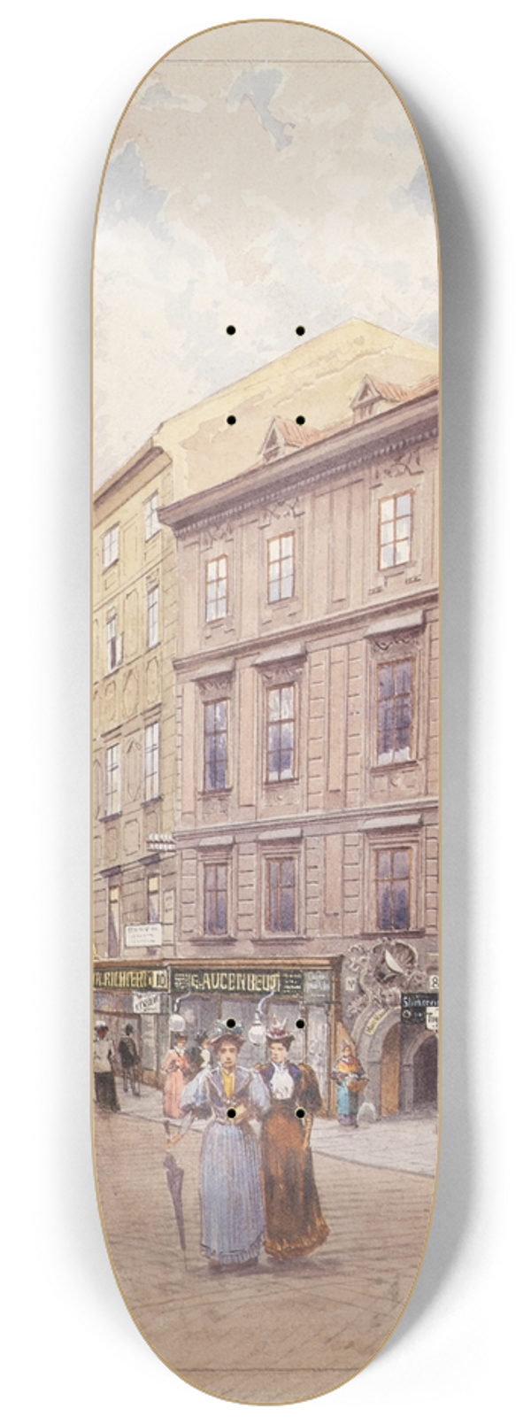 Ludwig Hans Fischer - Der Bauernmarkt in Wien 8.25 inch art skate deck