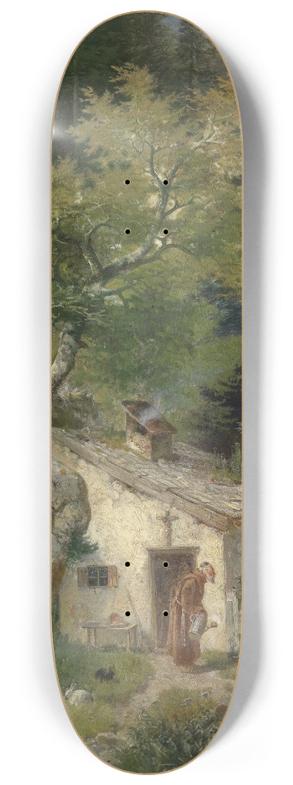 Ludwig Sckell - Der Einsiedler 8.25 inch art skate deck