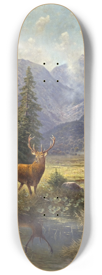 Ludwig Sckell - Hochwild in der hinteren Spielmannsau bei Oberstdorf 8.25 inch art skate deck