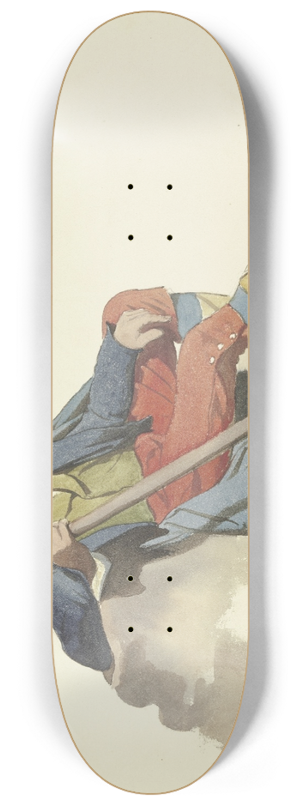 Ludwig Thiersch - Ruhender Hirte der rmischen Campagna 8.25 inch art skate deck