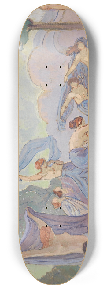 Ludwig von Hofmann - Tanzende mit Schleier 8.25 inch art skate deck