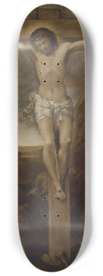 Annibale Carracci - The Crucifixion 8.25 inch art skate deck