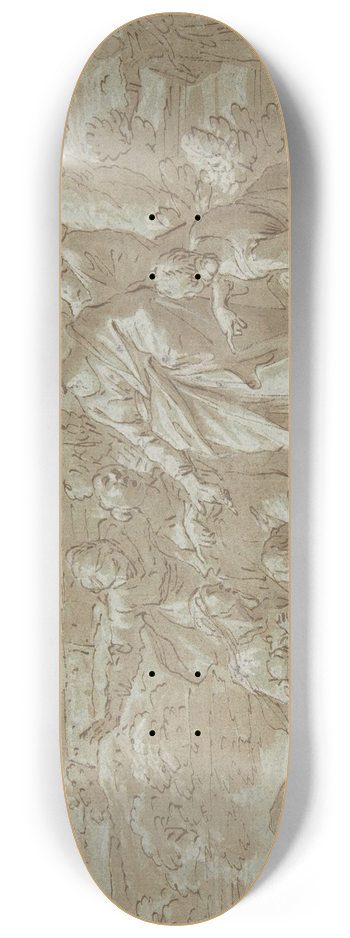 Luigi Garzi - The Finding of Moses 8.25 inch art skate deck