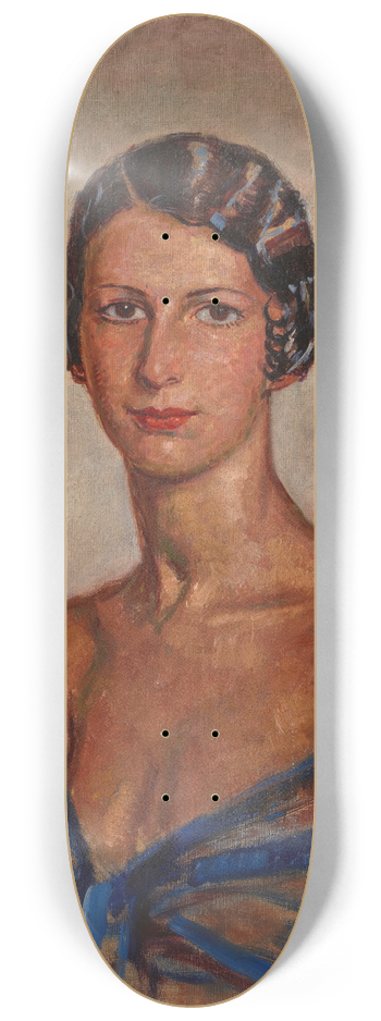 Luis Alberto Sangroniz - Portrait of a Woman 8.25 inch art skate deck