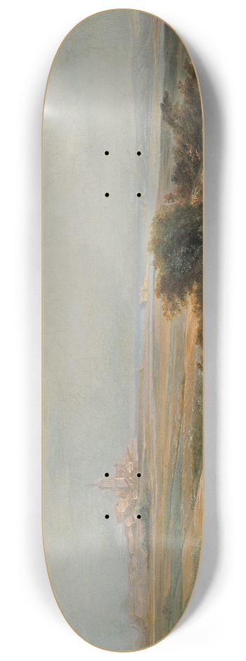 Luis Paret y Alczar - View of Fuenterraba (fragment) 8.25 inch art skate deck