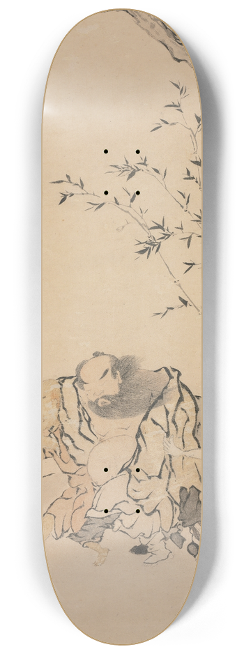 Luo Ping - Zhong Kui Supported by Ghosts 8.25 inch art skate deck