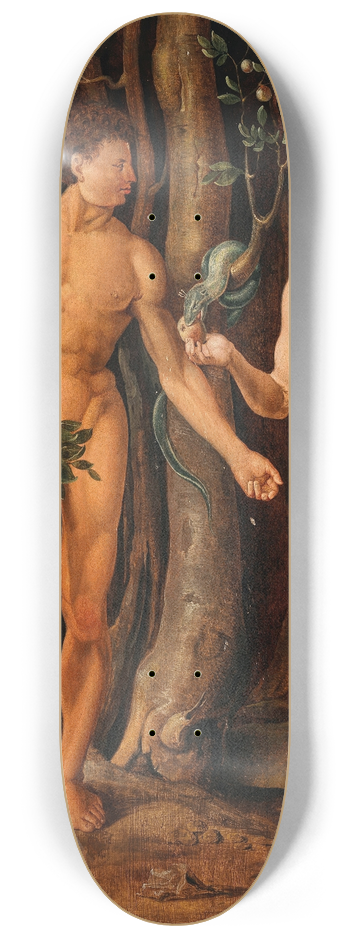 Maarten Van Heemskerck - Adam and Eve 8.25 inch art skate deck